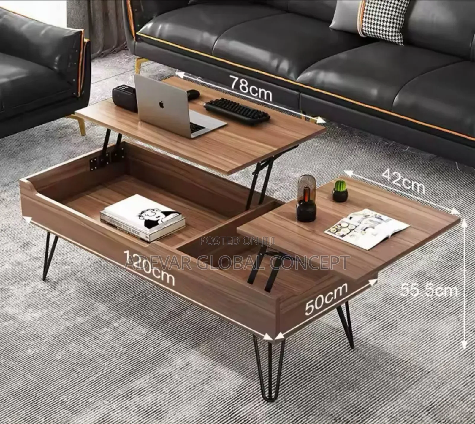 Foldable Multifunctional Nordic Center Coffee Table