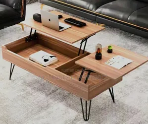 Big Size Luxury Foldable Wooden Centre Table With Drawers