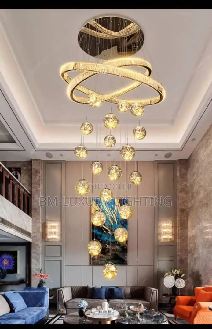 Executive Modern Expensive Crystals Staircase Chandelier