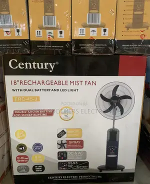 Century 18” Mist Rechargeable Standing Fan FRC-45j