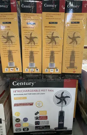 Century 18” Mist Rechargeable Standing Fan FRC-45j