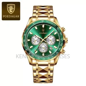 Photo - Poedagar Chain, Chronograph ,Green Colours Wristwatch