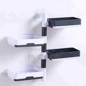 Dn's Self-Adhesive 4 Layer Soap Dish Holder Saver Box