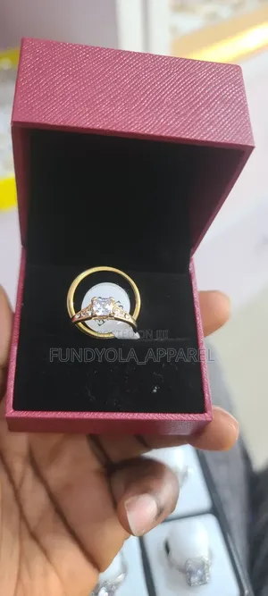 Titanium Gold Bridal Wedding Set