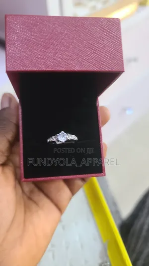 Silver Titanium Engagement Ring