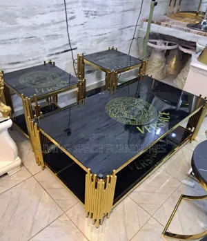 Photo - Newly Modern Center Table With 2 Side Stools