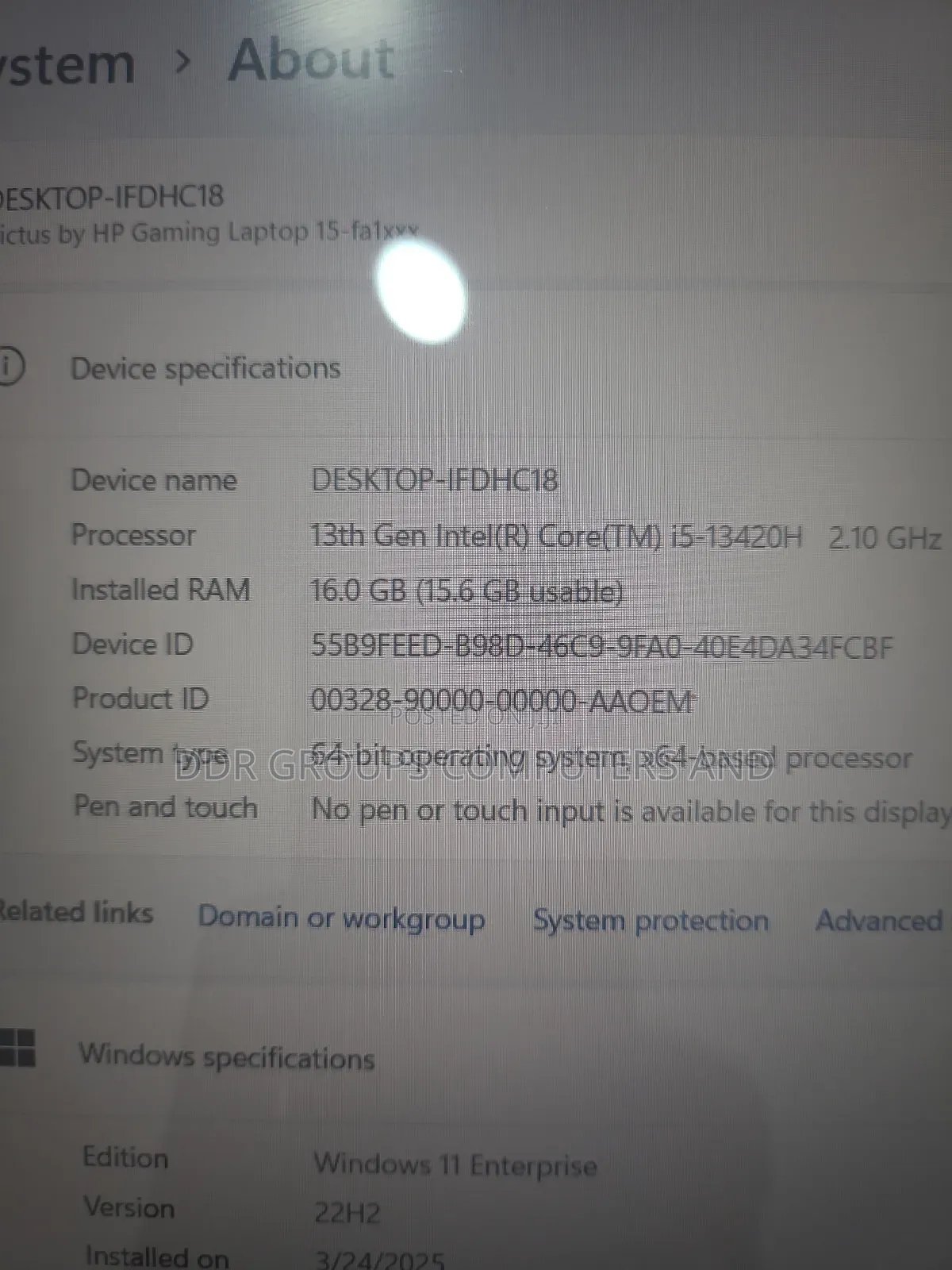 Laptop HP Victus 16 16GB Intel Core I5 SSD 512GB