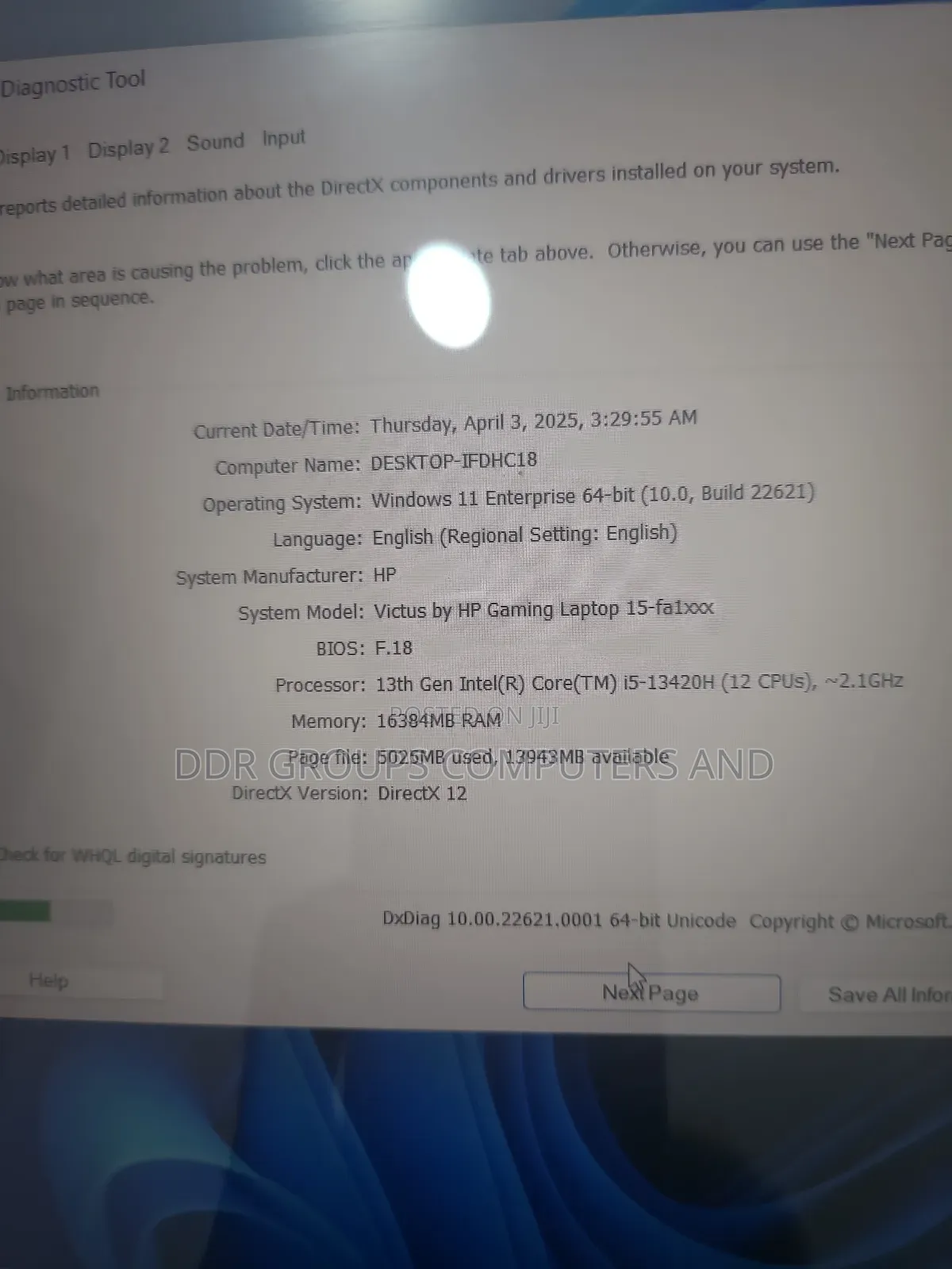 Laptop HP Victus 16 16GB Intel Core I5 SSD 512GB