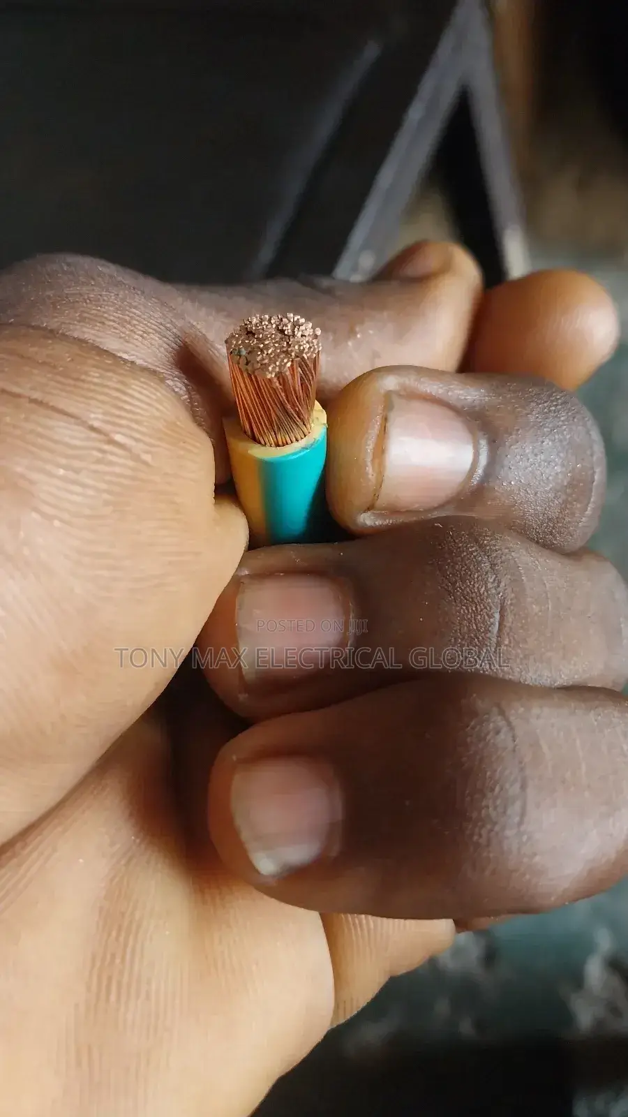 35mm Single Cable Flexible Original Cooper Grey and Yellow