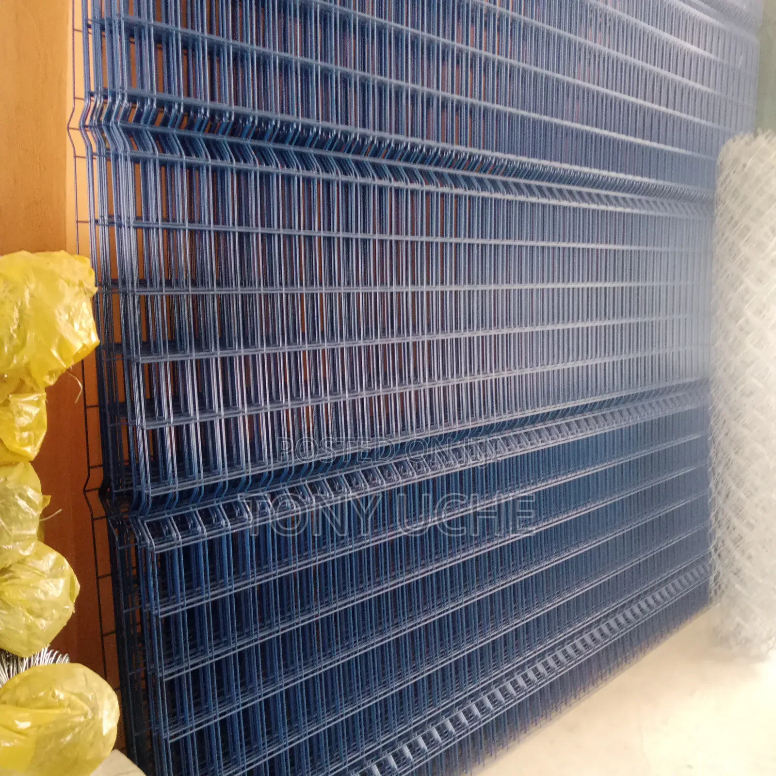 Blue Panel Mesh Wire