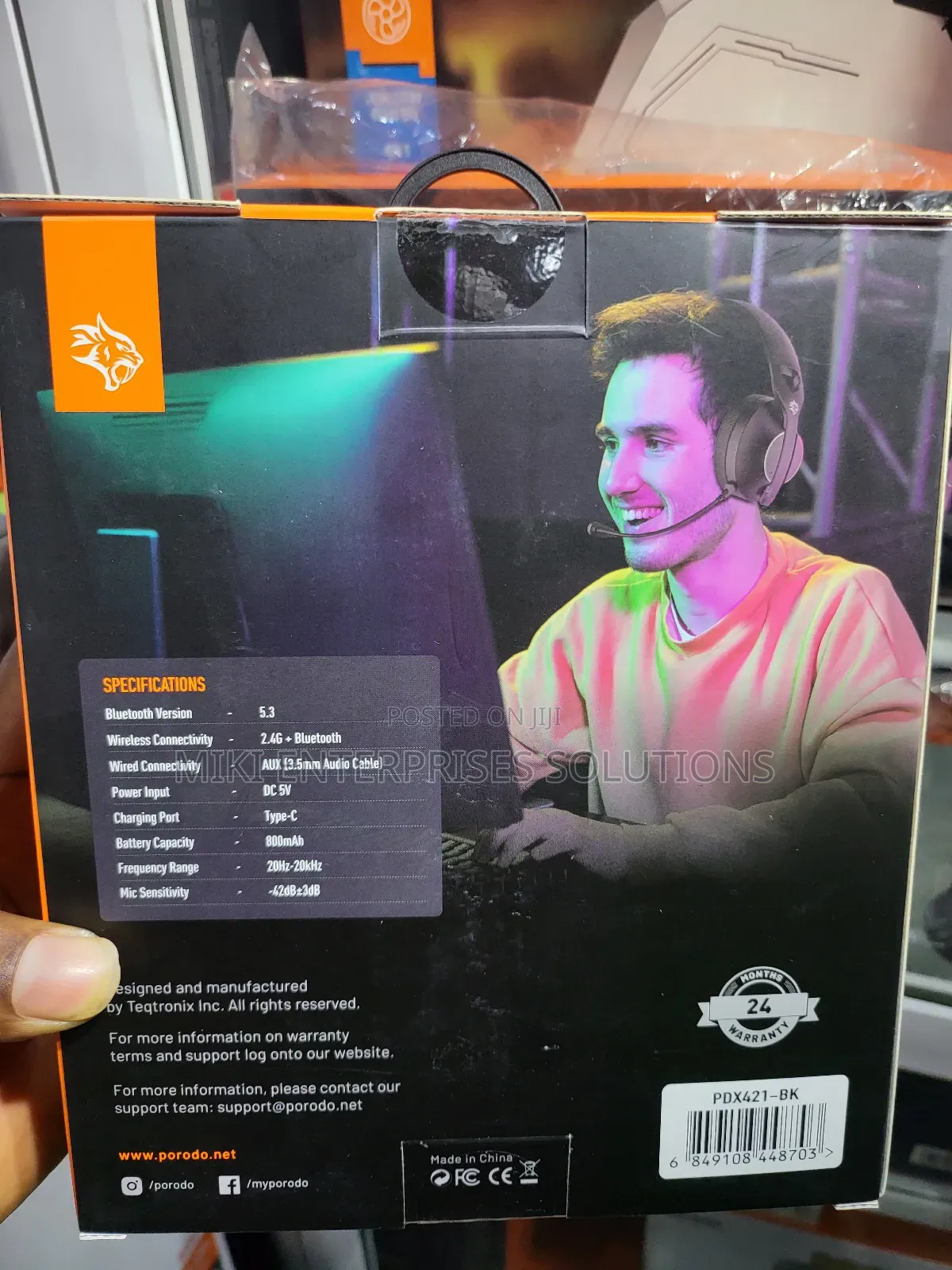 Porodo Gaming Wireless Headphone Pdx421