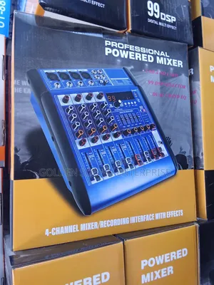 Professional Powered Mixer 4 Channels