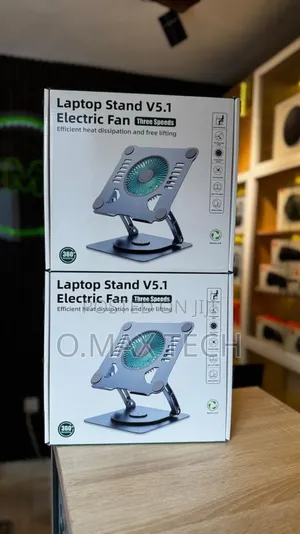 Photo - Foldable Laptop Stand With Fans For V5.1
