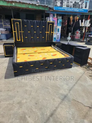 Executive Black 6by6 Set of Bed.