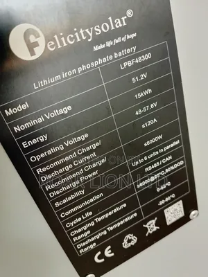 Felicity 15kwh Lithium Battery