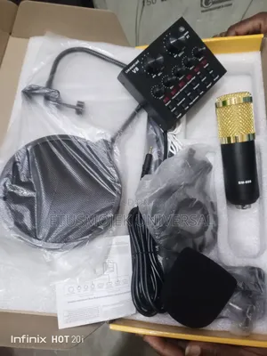 Professional Condenser Microphone With Sound Card