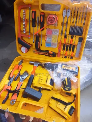 Tools Box With Rechargeable Drilling Machine