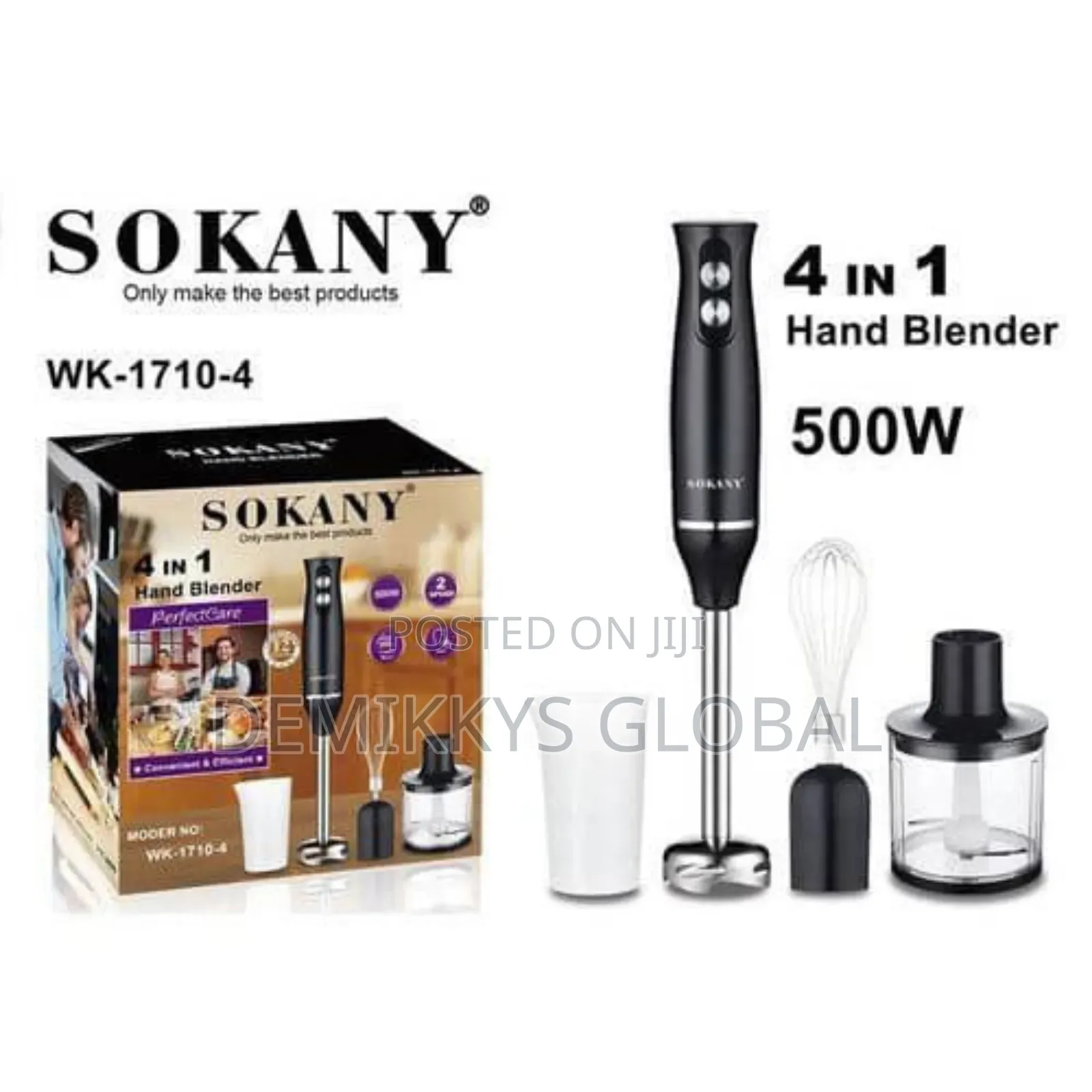 Sokany Hand Blender 4 in 1 Function