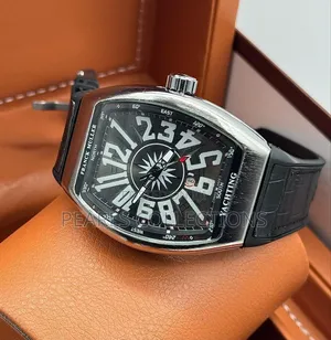 Frank Muller Leather/Chain Wristwatch Automatic Chronograph