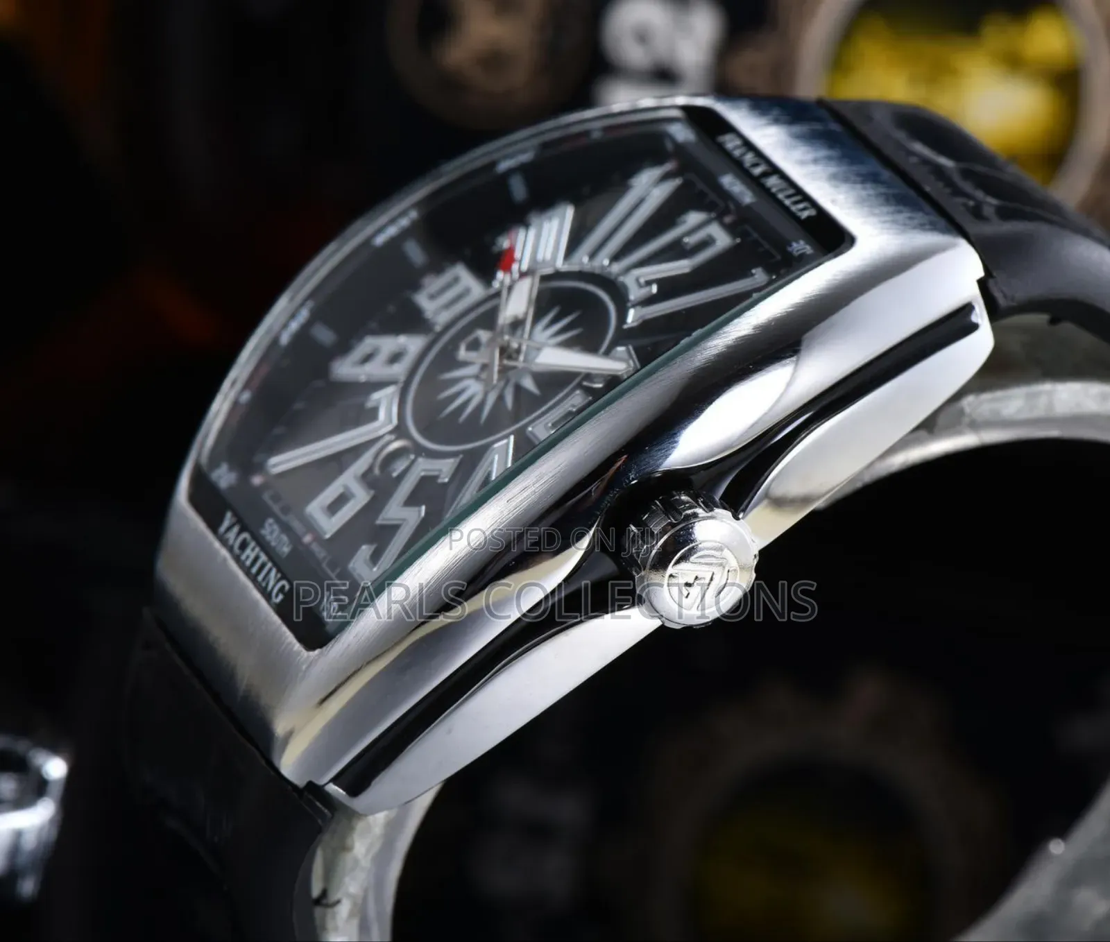 Frank Muller Leather/Chain Wristwatch Automatic Chronograph