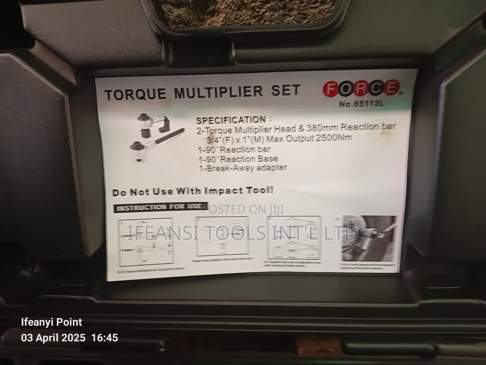 Torque Multiplier. 1" 3/4"