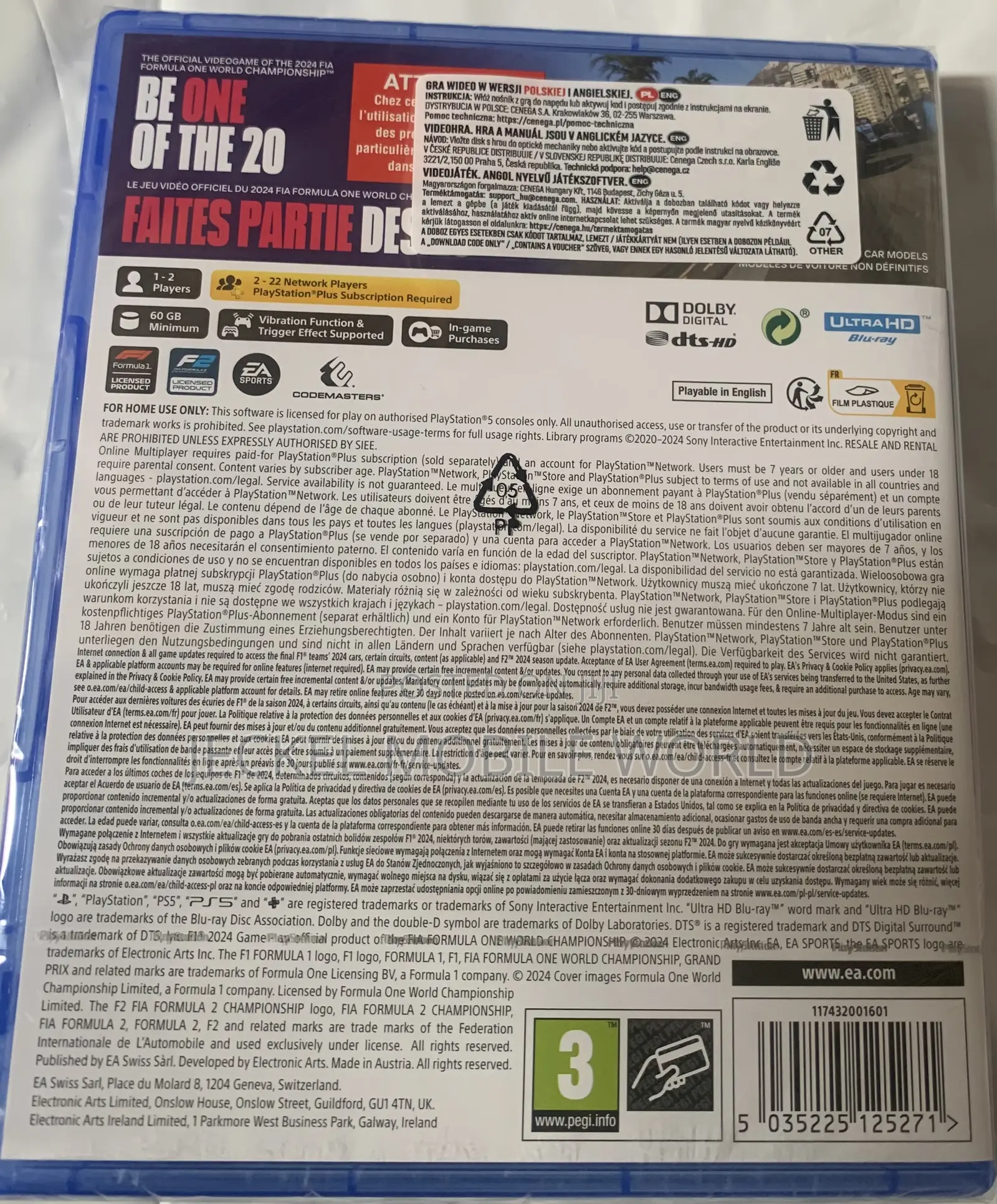 Playstation 5 Formula 1 F124