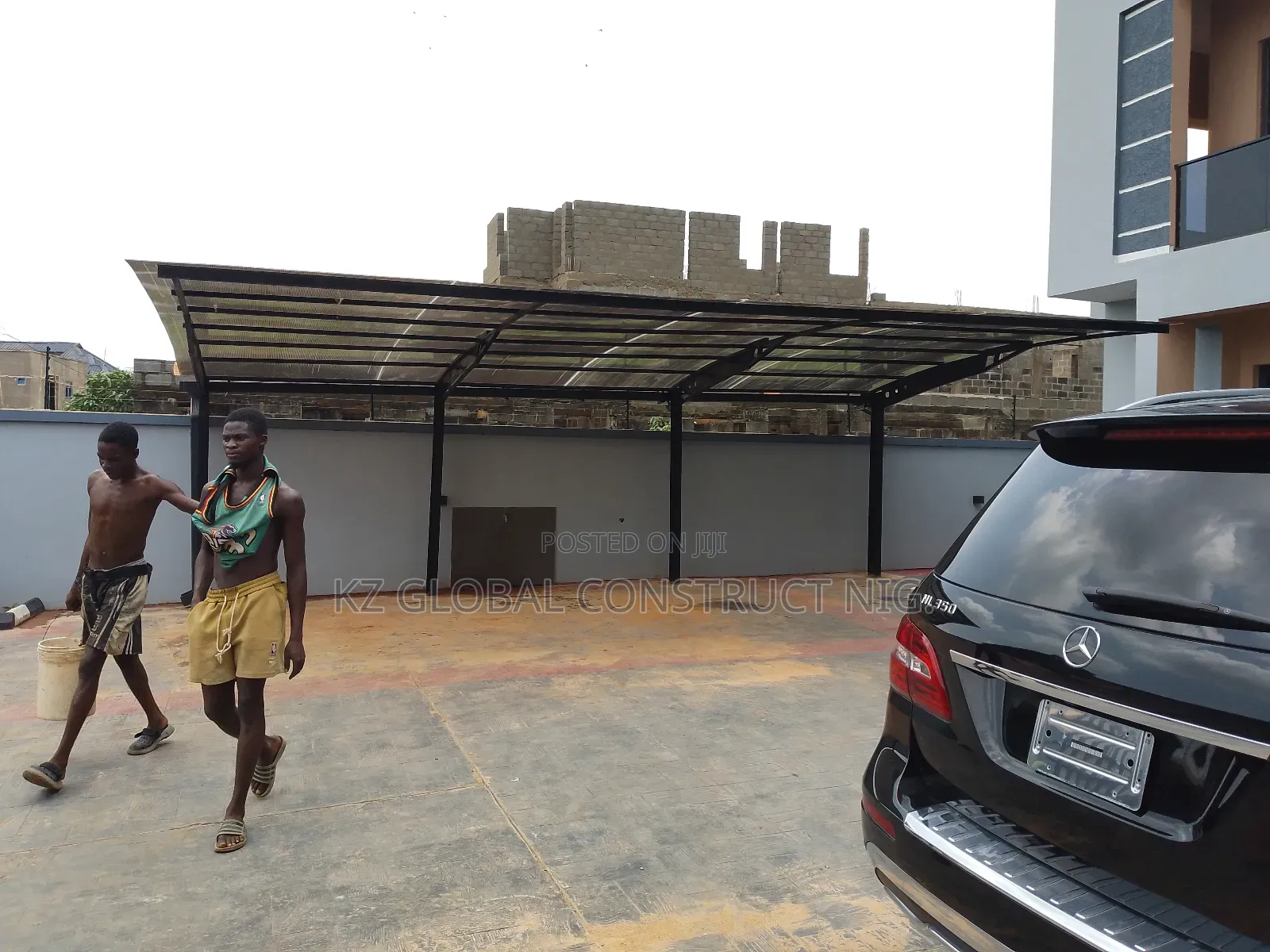 H.Beam Carport Construction Works 01