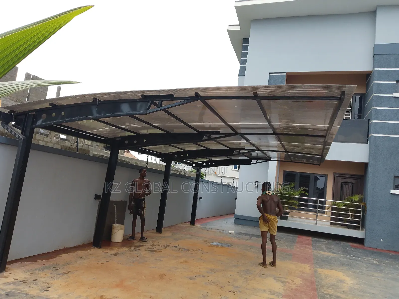 H.Beam Carport Construction Works 01