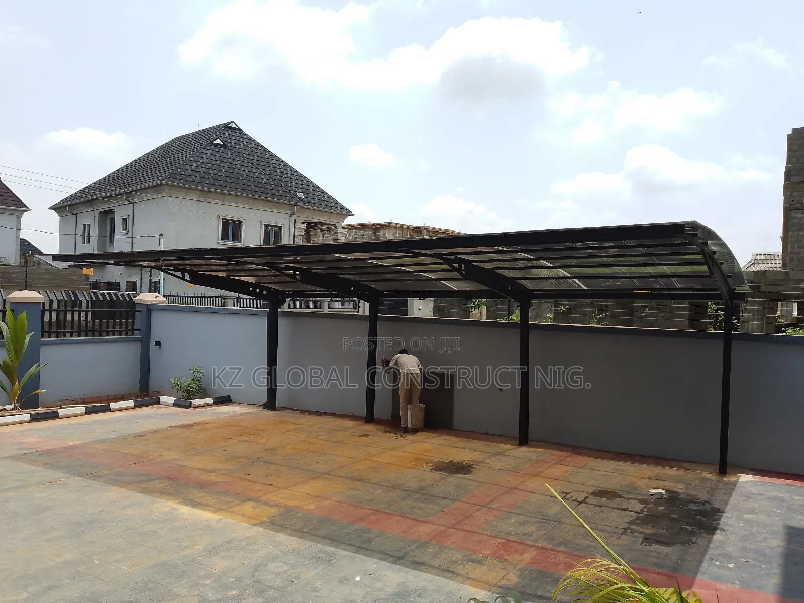 H.Beam Carport Construction Works 01