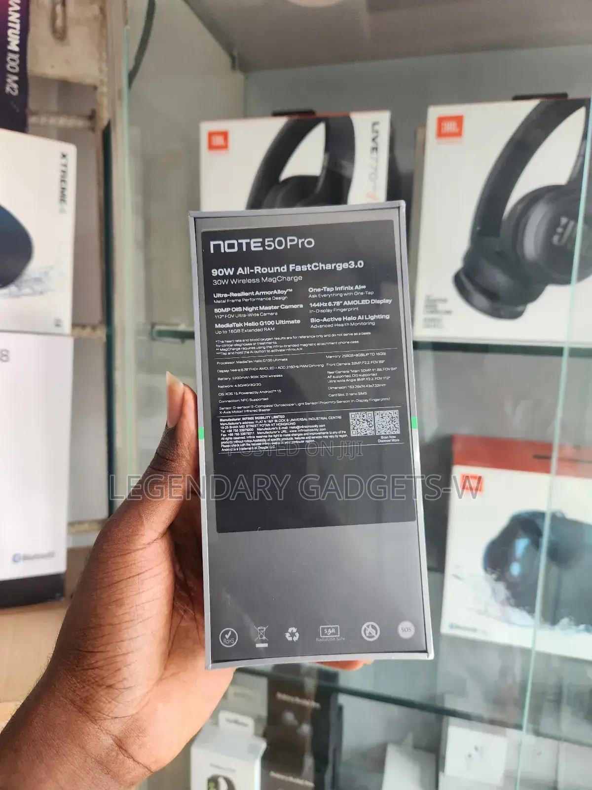 New Infinix Note 50 Pro 256 GB Black