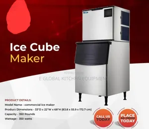 350 Cubes Per Drop Ice Maker Machine