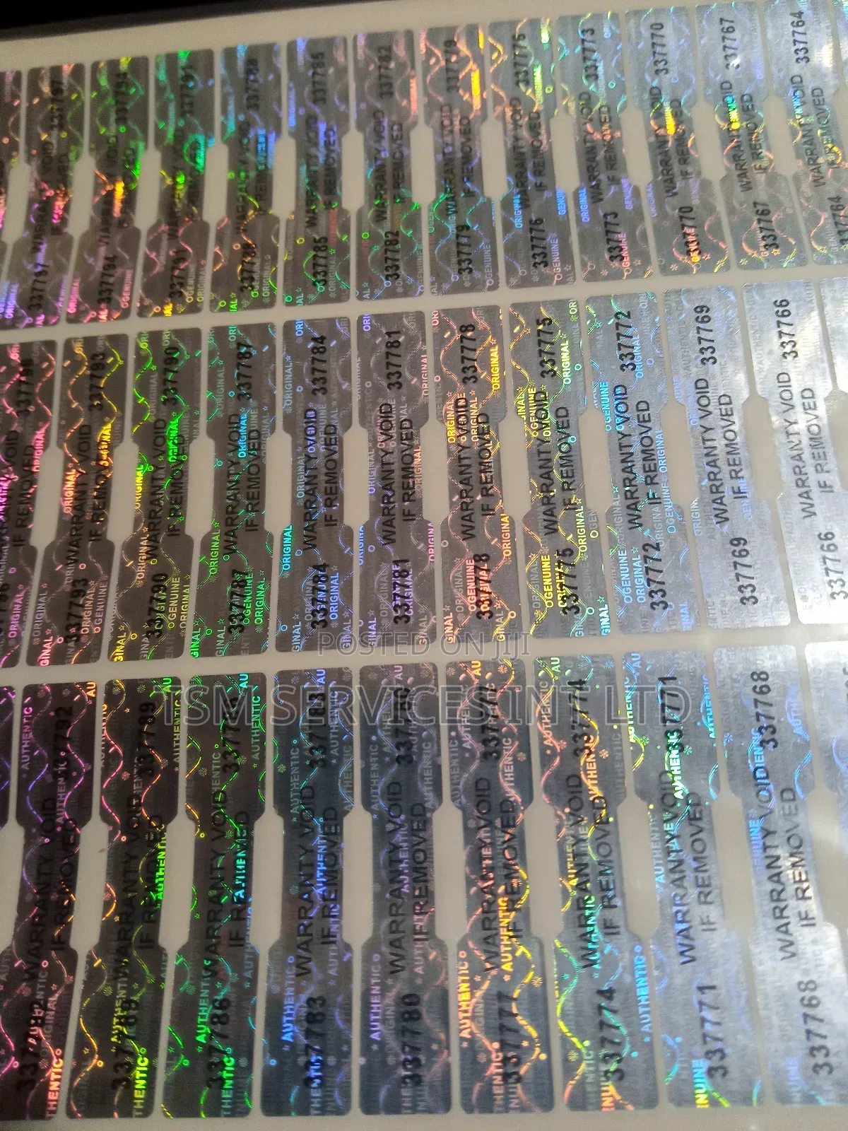 Hologram Security Seal/ Tamper Proof Seal