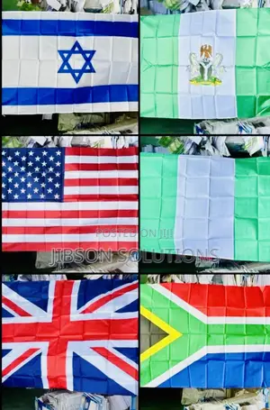 All Nations Flag and Nigeria Flag