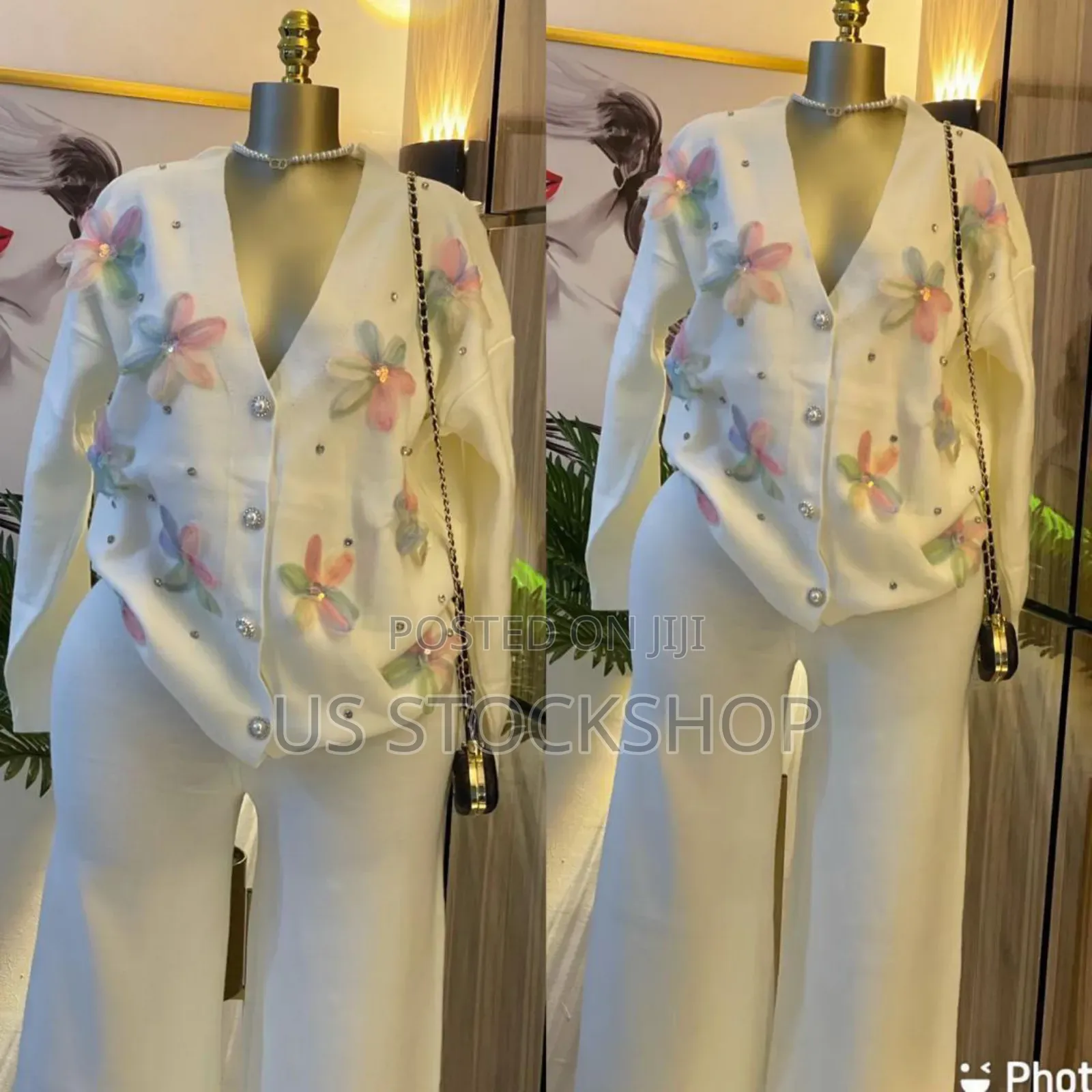 New in 
Luxury Floral Petal Turkey Pant Set