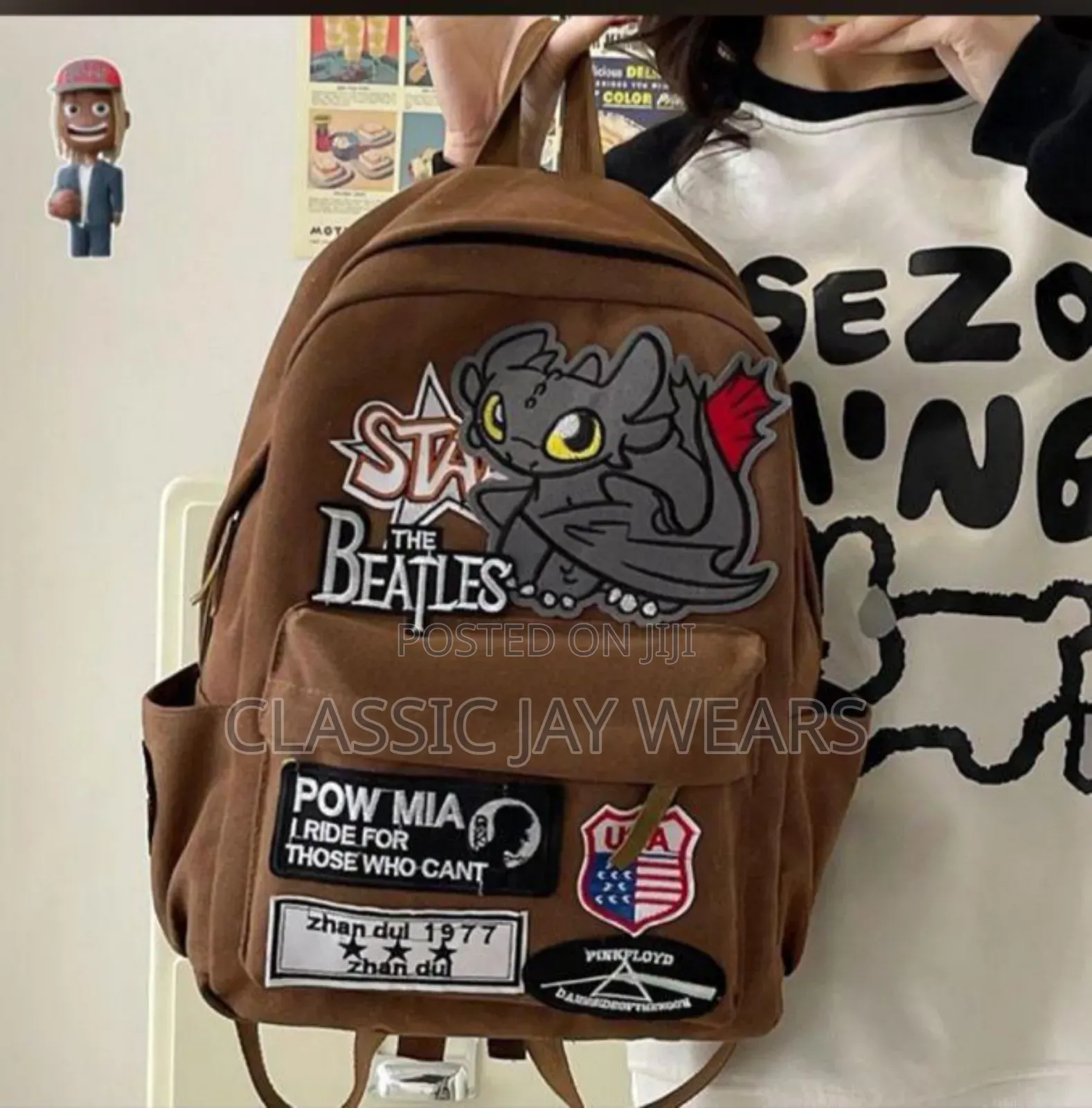 Sample Luxury Stock Backpack Available in Three Colors