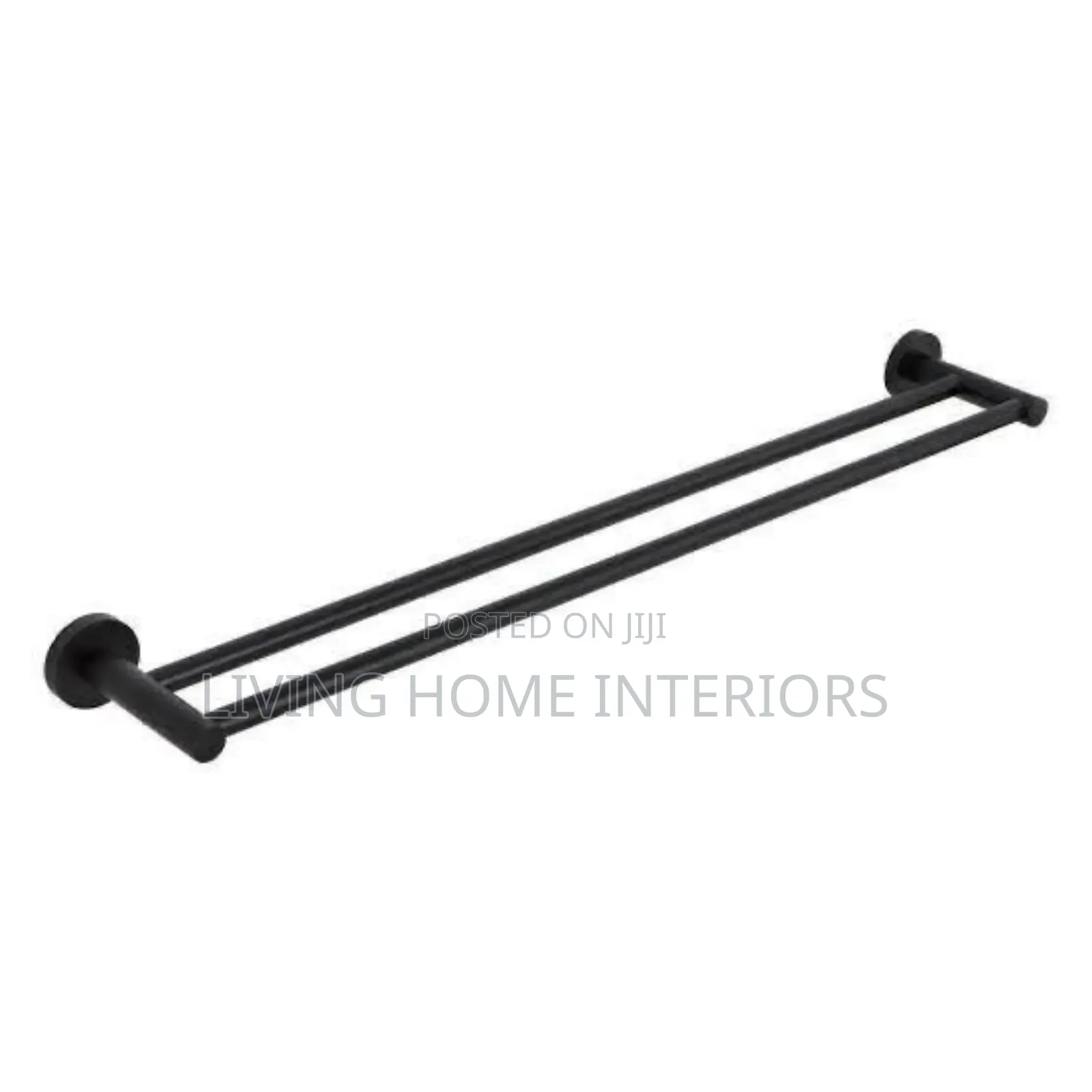 Double Black Towel Rail