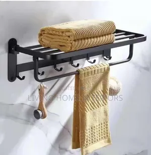 Black Multiple Towel Rack