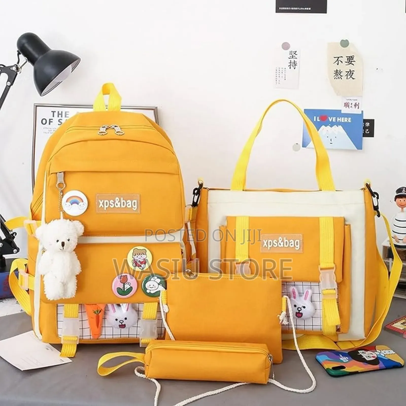 4pcs/Sets Cute Backpack