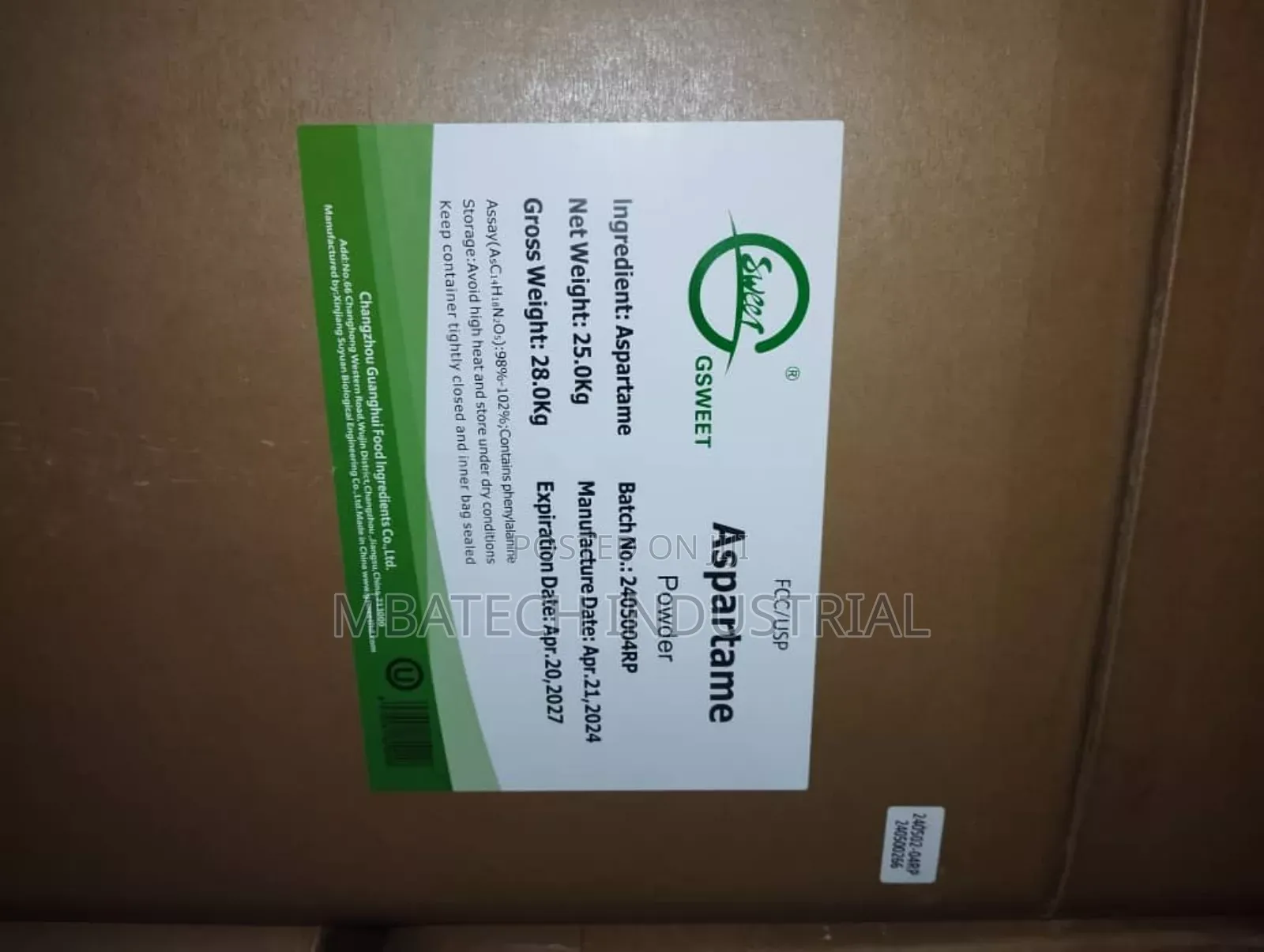 Aspartame Powder