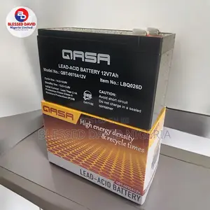 Qasa Rechargeable Ups Fan Replacement Battery 12v 7ah