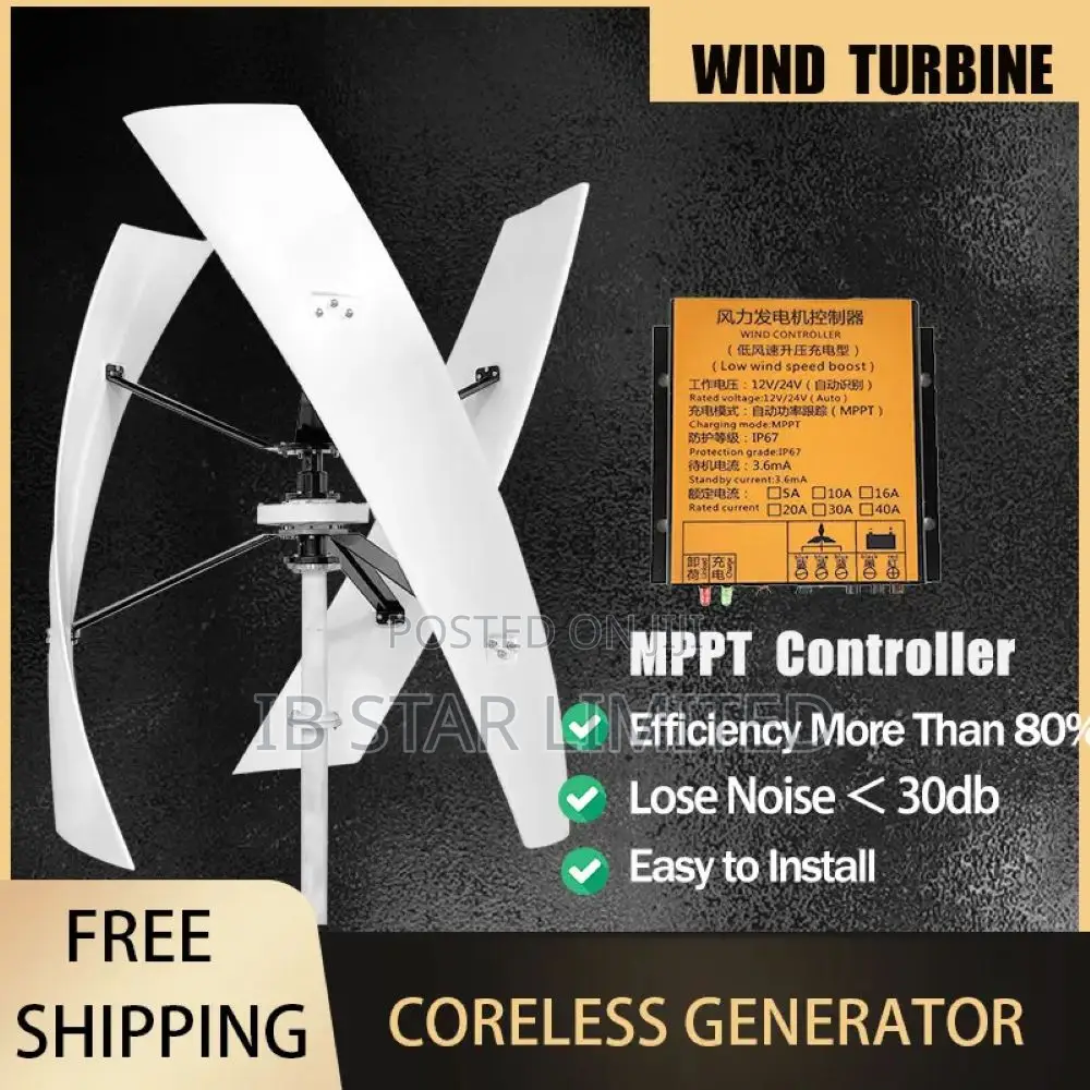 Stop Depending, Start Generating: 5000w Vertical Wind Turbine