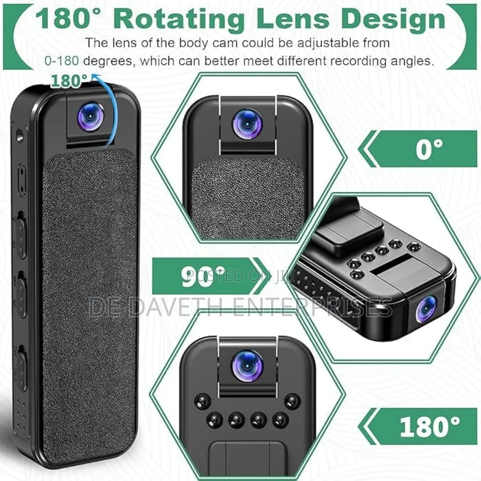 1080p Hd Body Camera With Night Vision
