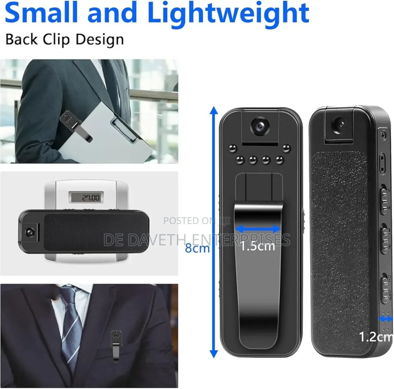 1080p Hd Body Camera With Night Vision