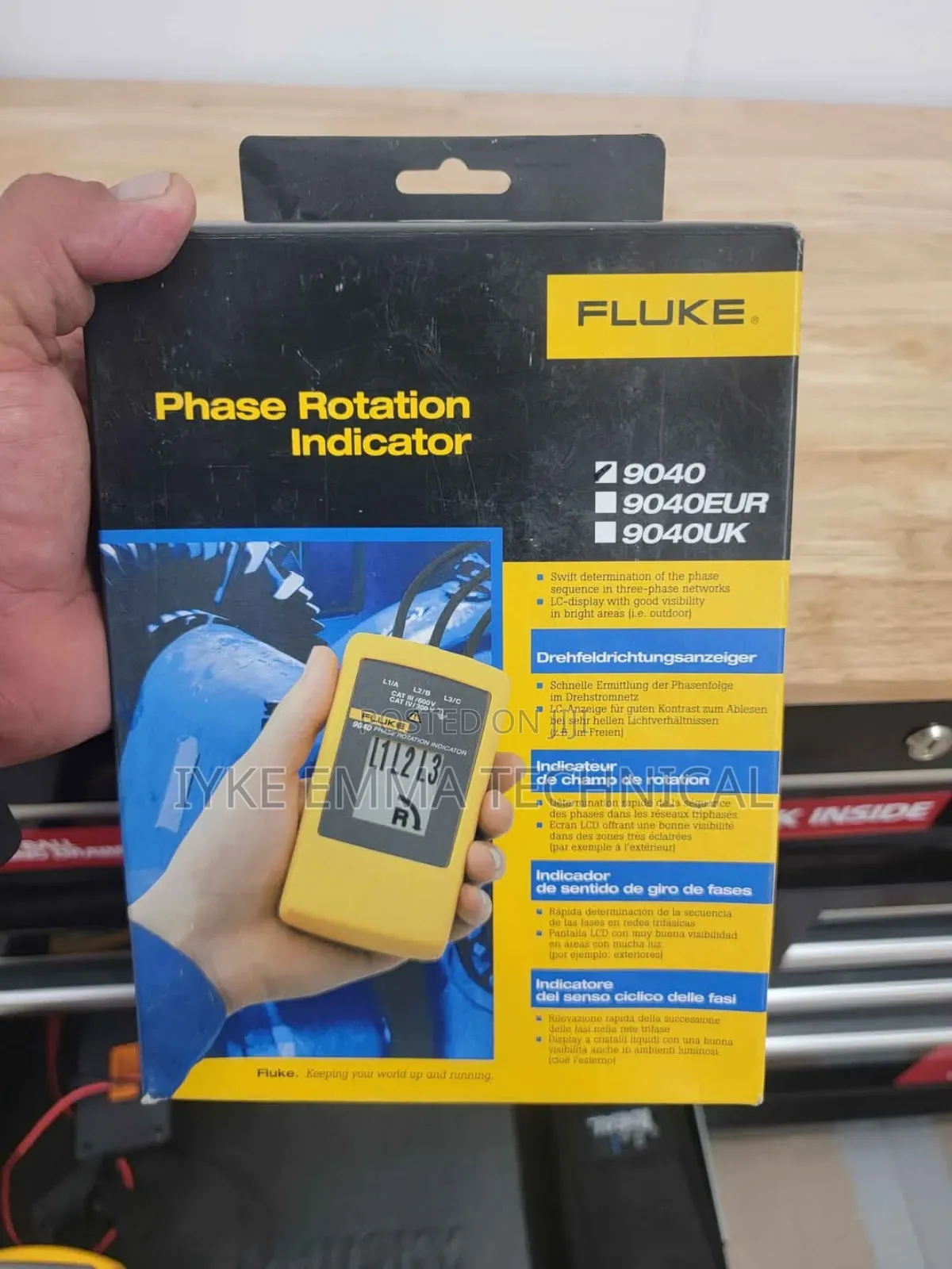 Fluke 9040 Phase Rotation Indicator Meter
