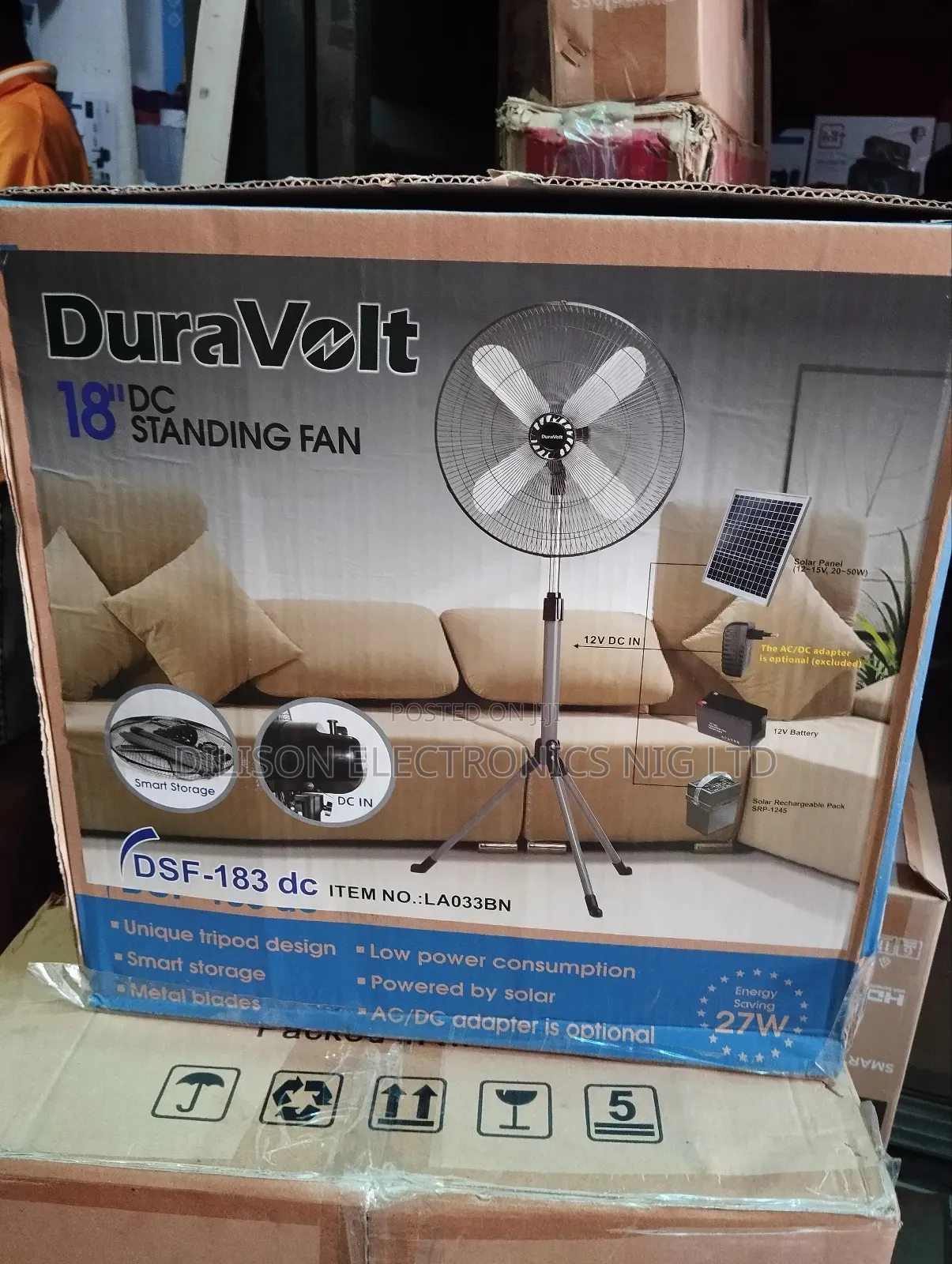 Duravolt 18" Dc Standing Fan