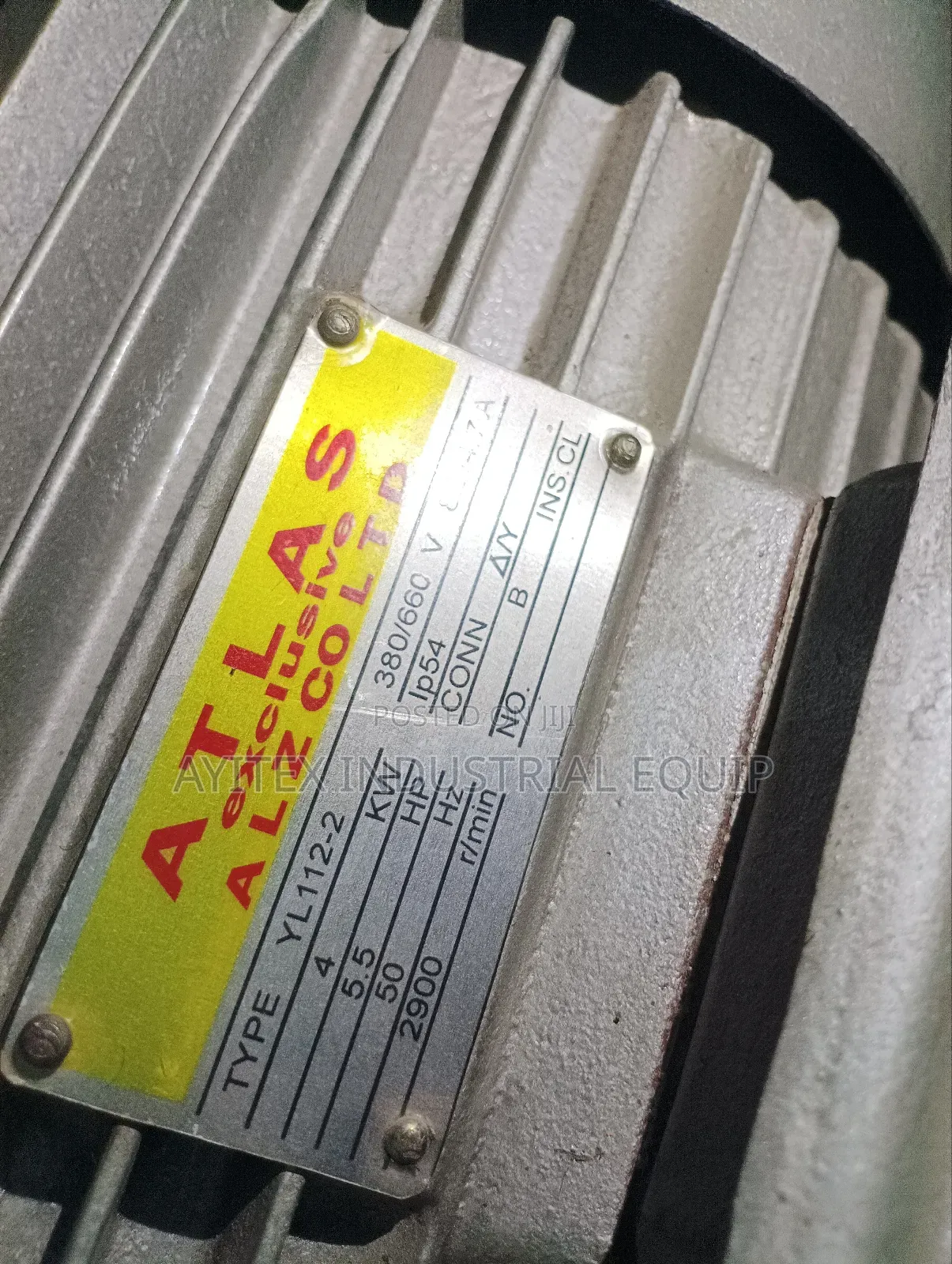 Atlas Electric Motor 5hp 3 Phase