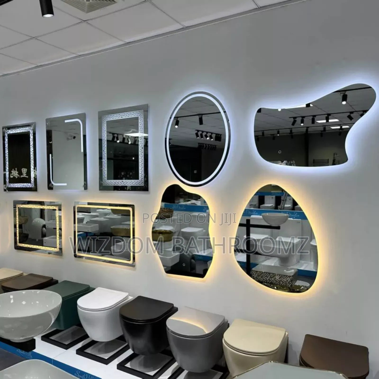 Led Mirrors With 3colour Lights