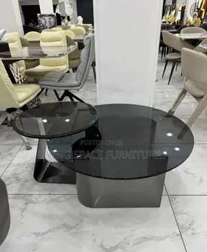 Photo - Newly Tempered Glass Top Center Table Set