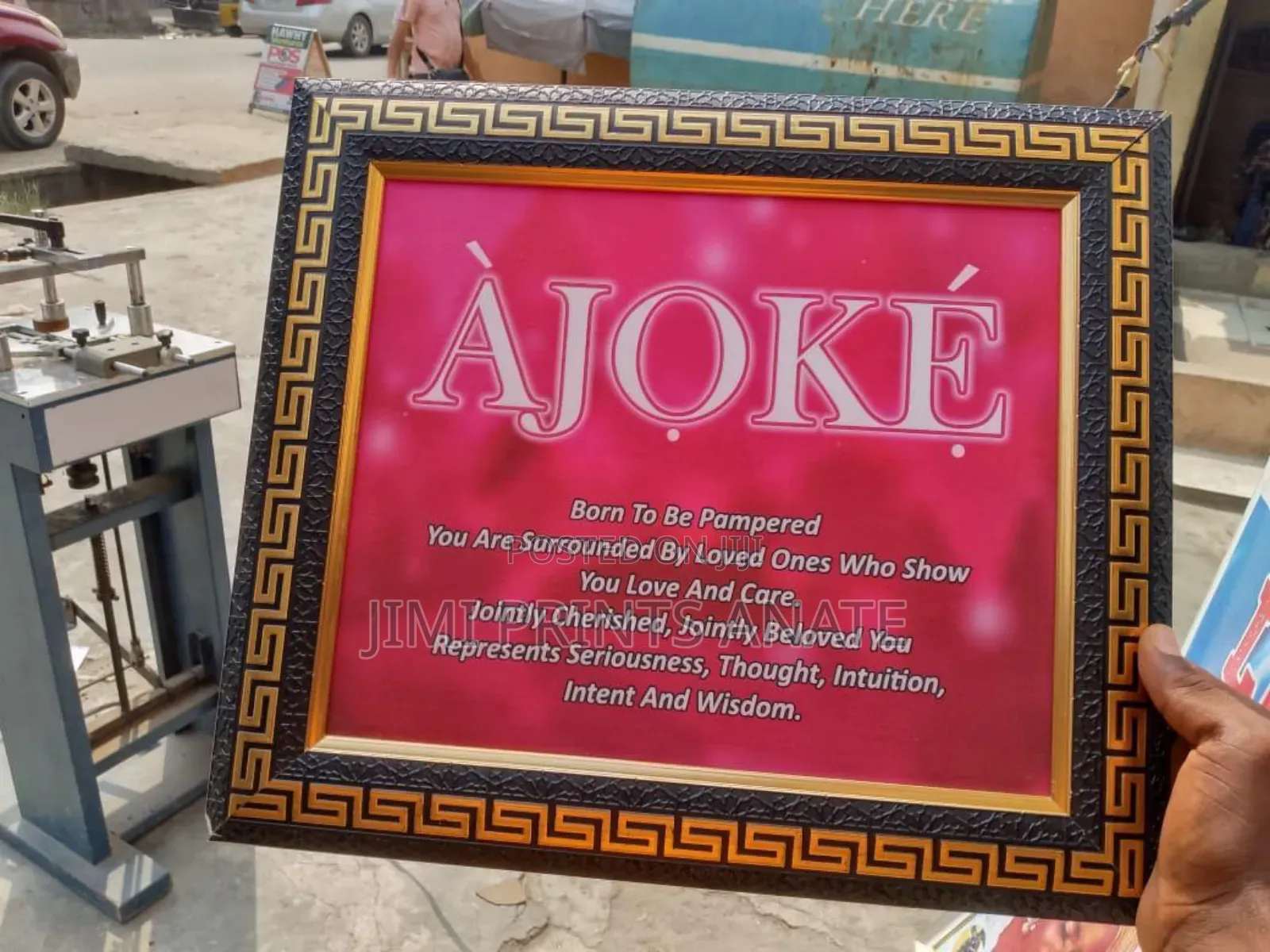 Name Frame Gift Items