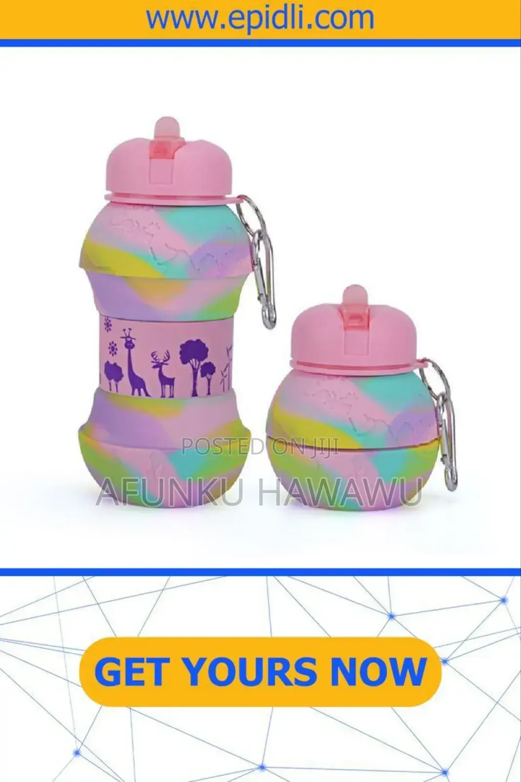 Silicone Foldable Water Bottle